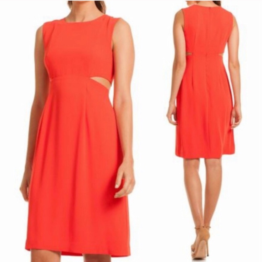 NWOT Trina Trina Turk Helena Cutout Sheath Dress 2 - Picture 1 of 11